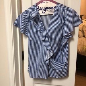 Draper James striped blouse size 4